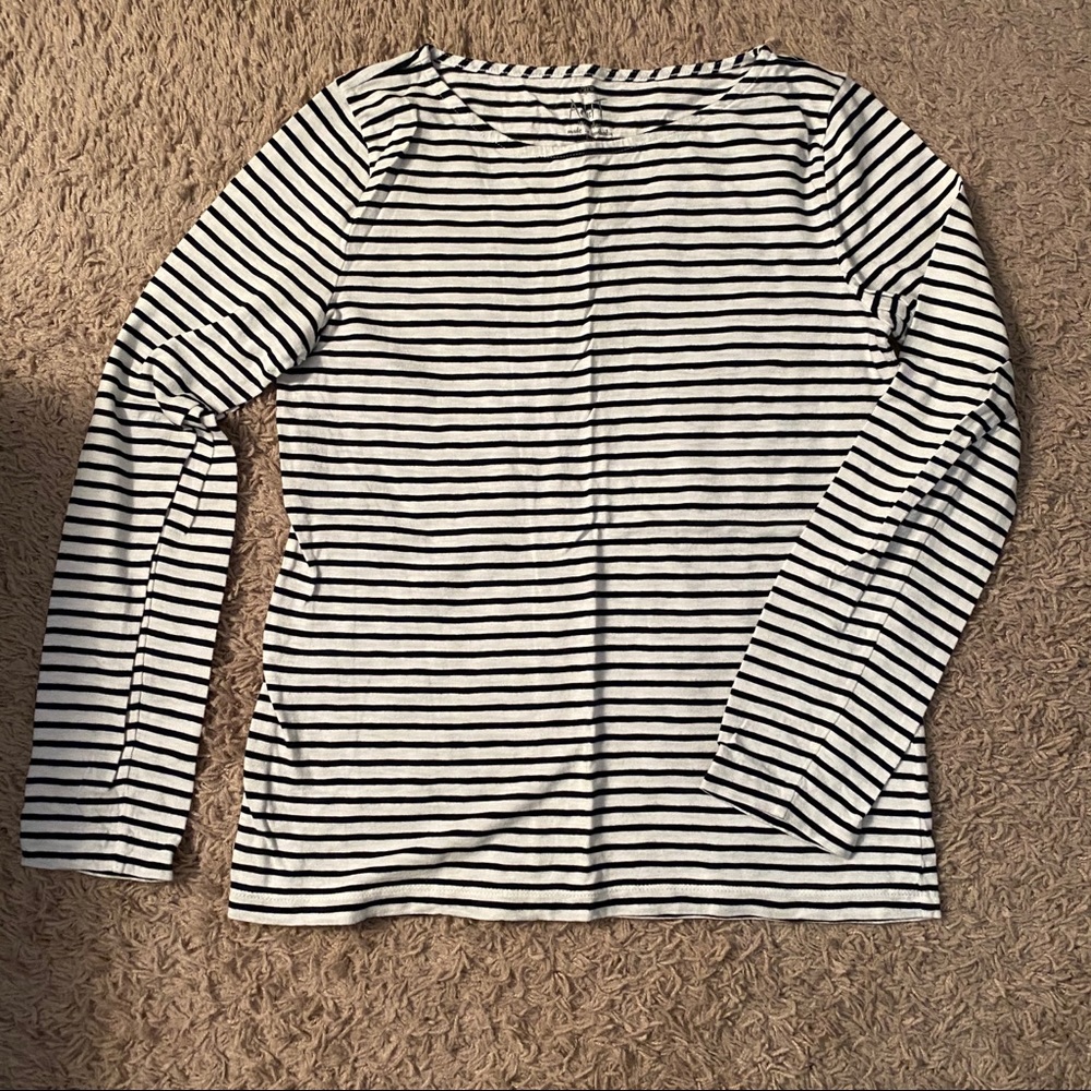 Jcrew Long-sleeve Striped Artist T-shirt